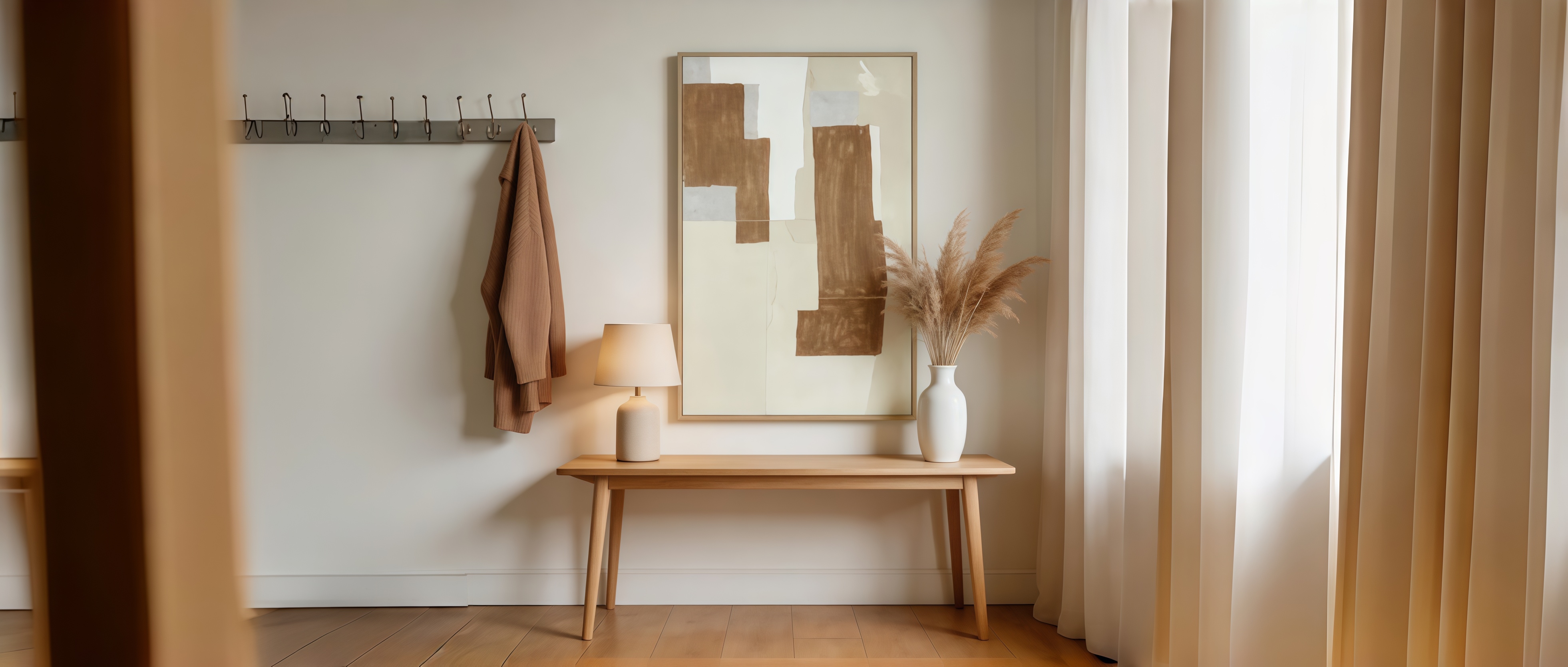 Linen Collage Texture Geometry Abstract Decorative Painting