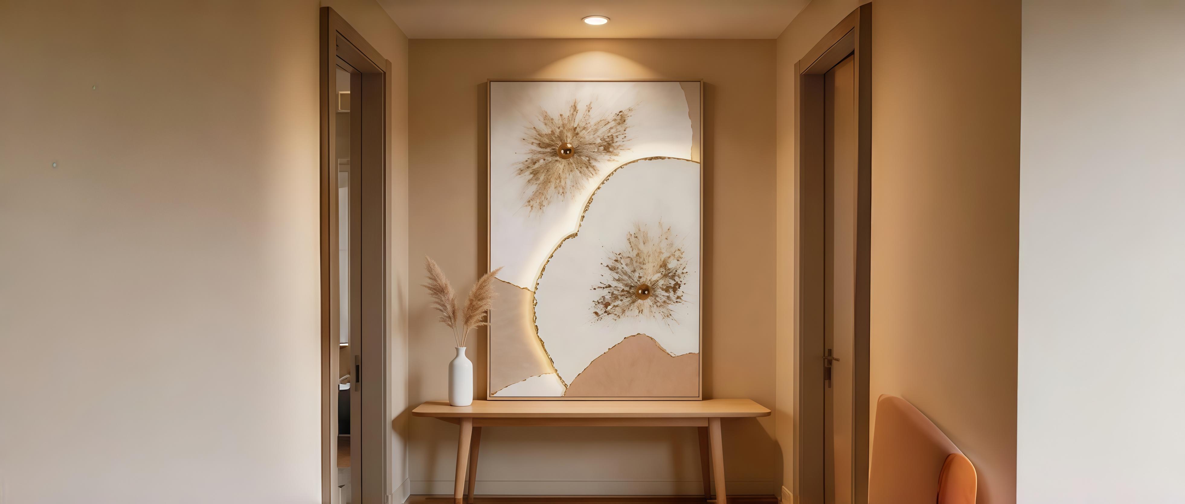 Gold Foil Luminous Texture Hanging Painting