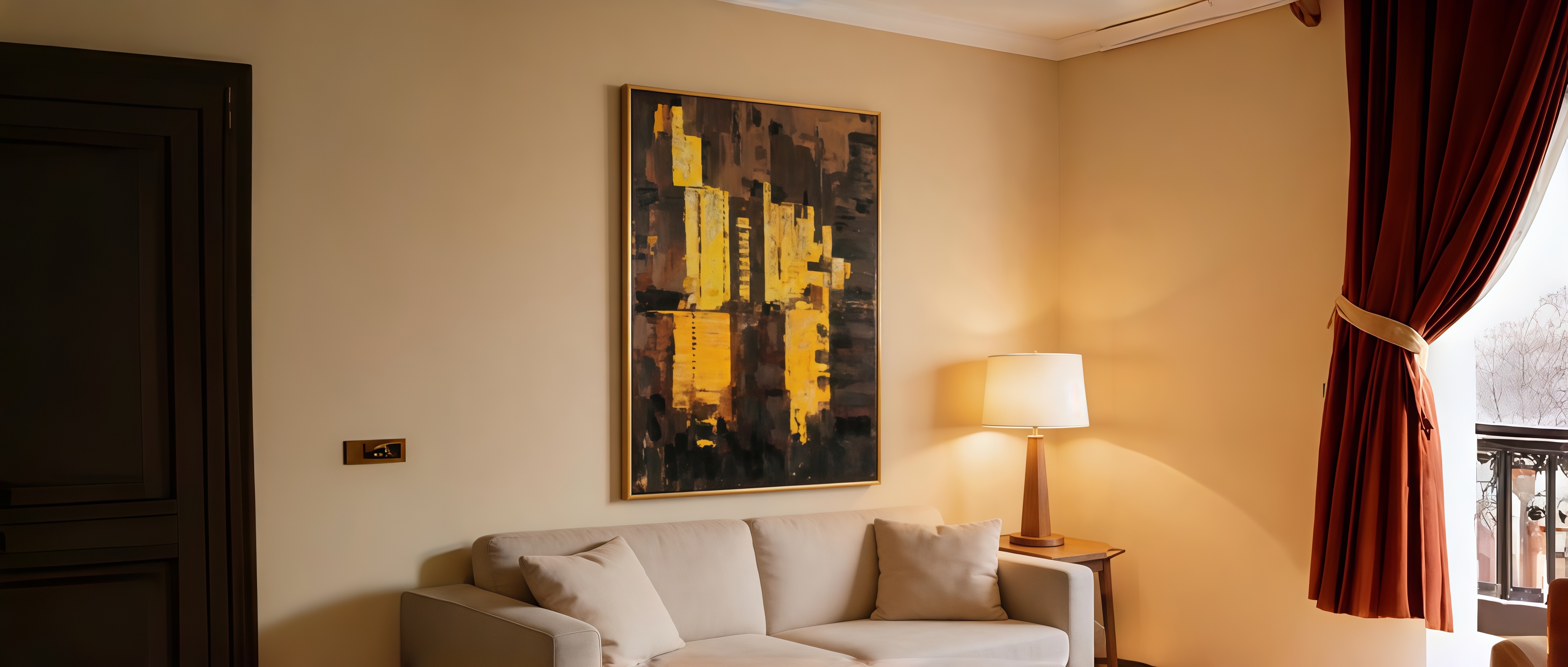 Black gold texture painting