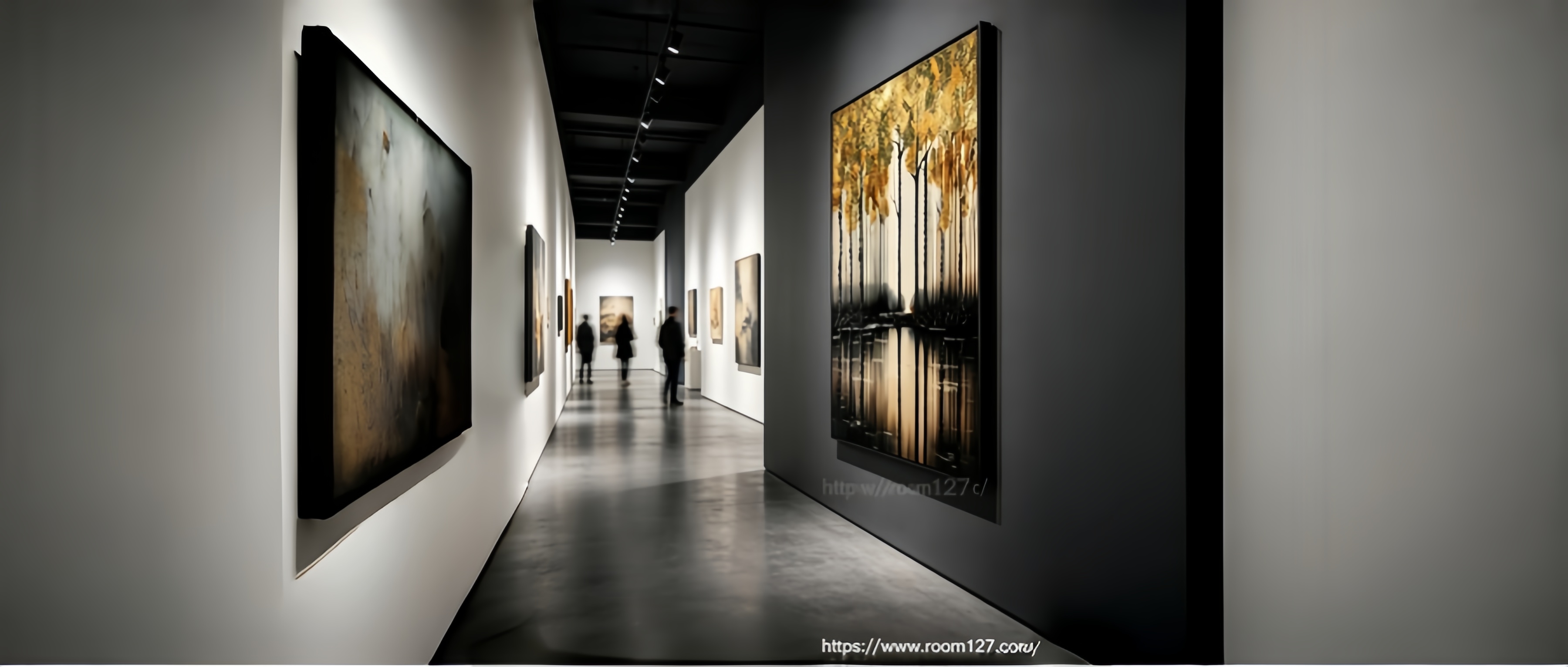 Golden Forest reflection hand-painted crystal diamond painting