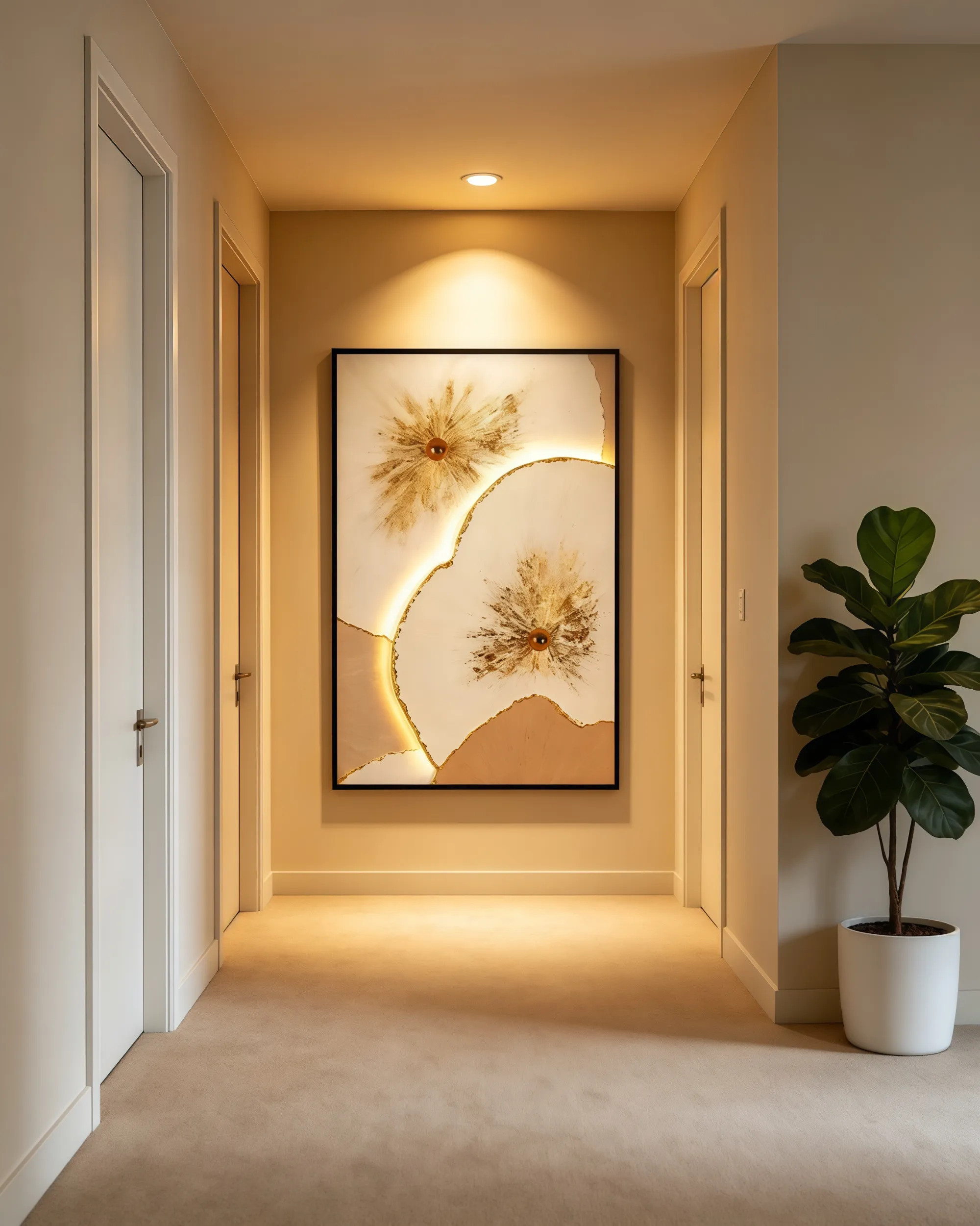 #CustomTexturedWallArt #GildedLitEmbossedPainting #TeaRoomInteriorDecor #VerticalLivingRoomArt #EntrywayCustomDecor https://www.room127.com/