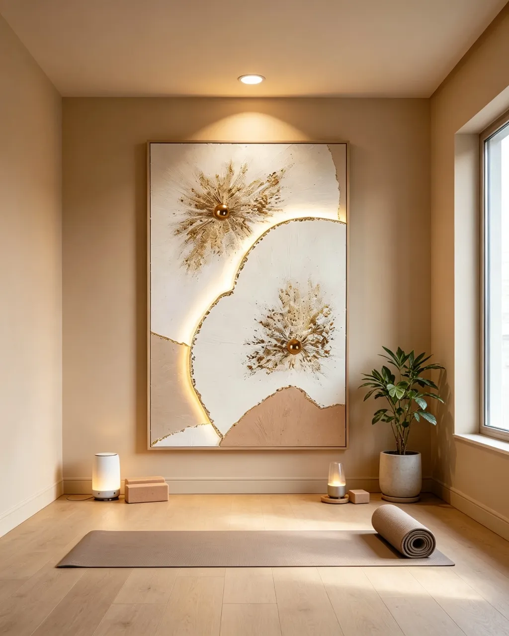#CustomTexturedWallArt #GildedLitEmbossedPainting #TeaRoomInteriorDecor #VerticalLivingRoomArt #EntrywayCustomDecor https://www.room127.com/