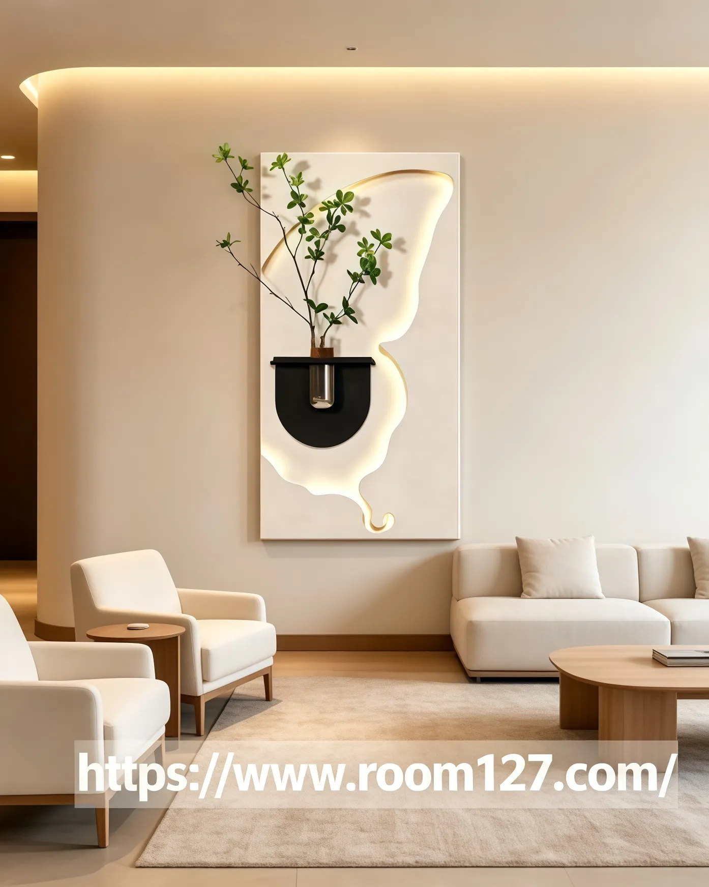#CustomBacklitWallDecor#Butterfly3DWallArt#EntrywayInteriorDesign#CommercialStoreDecor#TexturedWallHanging https://www.room127.com/