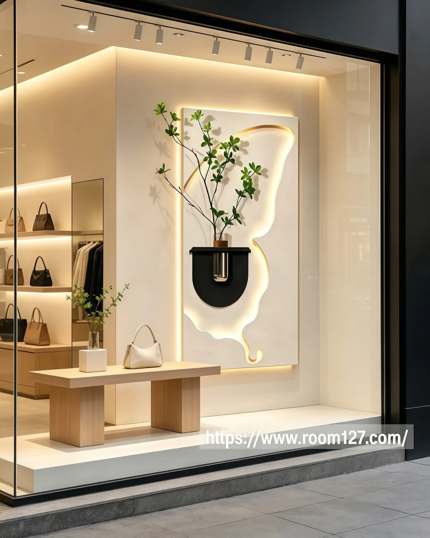 #CustomBacklitWallDecor#Butterfly3DWallArt#EntrywayInteriorDesign#CommercialStoreDecor#TexturedWallHanging https://www.room127.com/