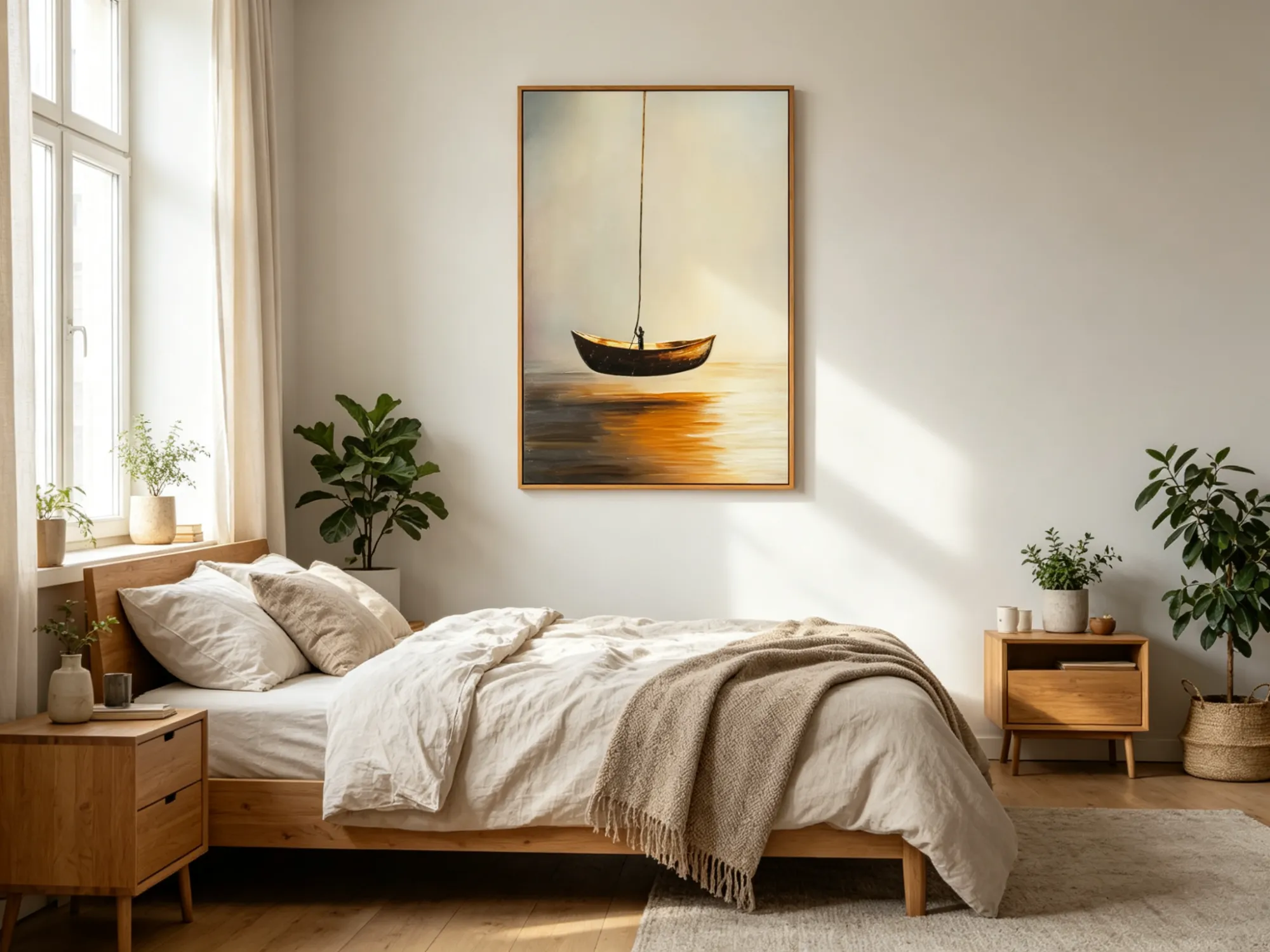#LoneBoatOilPainting #MinimalistWallArt #HandTexturedPainting #InteriorStylingDecor #CommercialSpaceWallArt [https://www.room127.com](https://link.wtturl.cn/?target=https%3A%2F%2Fwww.room127.com%2F&amp;scene=im&amp;aid=582478&amp;lang=zh)