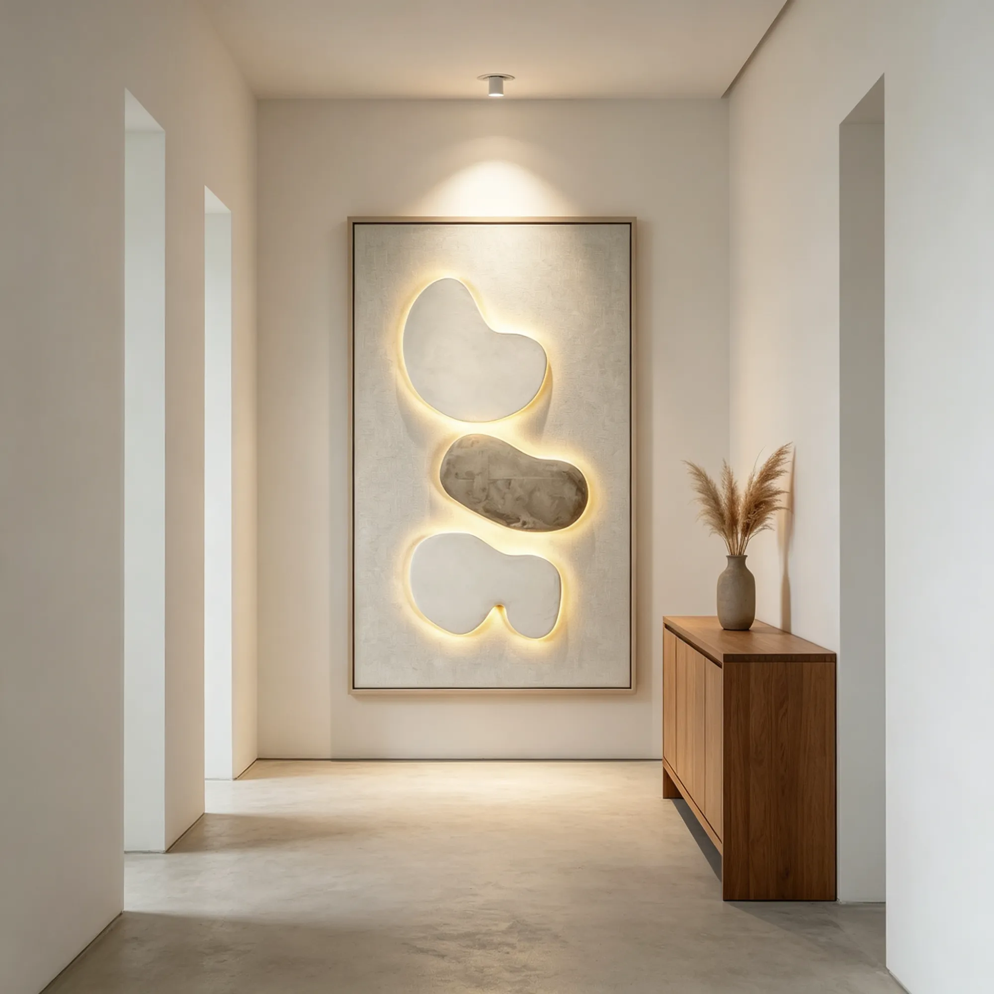 #3DBacklitWallSculpture #CommercialInteriorDecor #HotelLobbyWallArt #WabiSabiInteriorDesign #FeatureWallInstallation https://www.room127.com