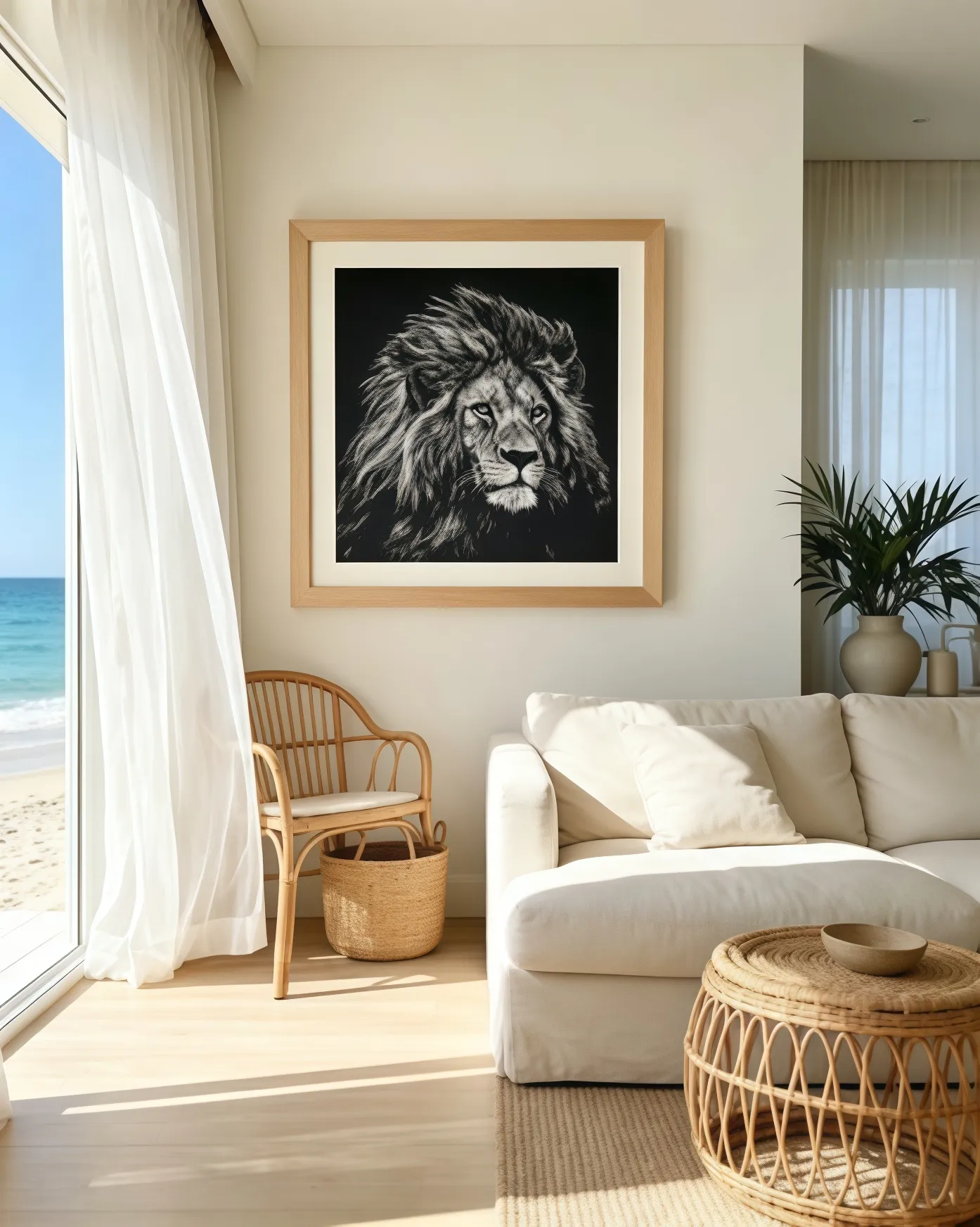 lion wall art black and white embroidery new arrival decor statement office art industrial style painting square artwork stitched texture customizable wall art bold interior piece room127 https://www.room127.com