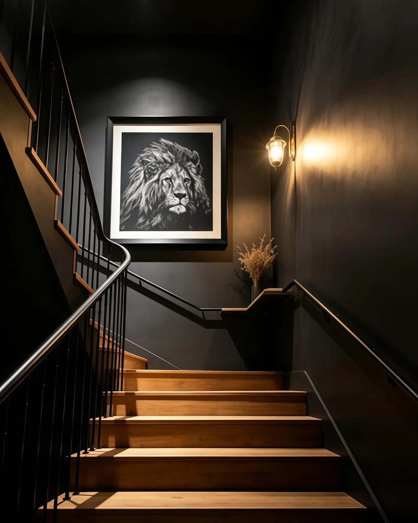 lion wall art black and white embroidery new arrival decor statement office art industrial style painting square artwork stitched texture customizable wall art bold interior piece room127 https://www.room127.com