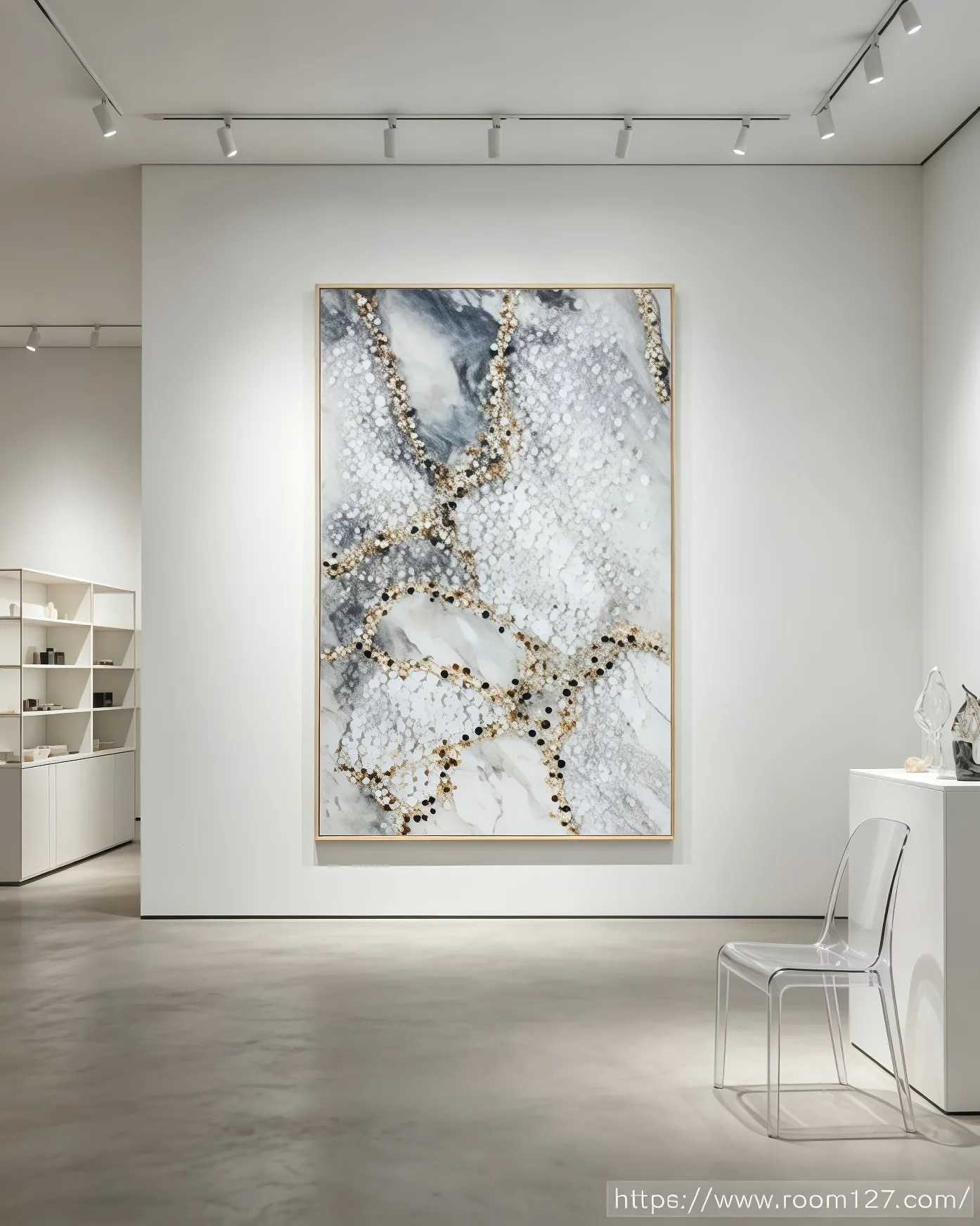 https://www.room127.com wall art styling tips marble pattern artwork crystal stone inlay luxury entryway decor bathroom wall art commercial space art lighting for artwork customizable art interior texture room127