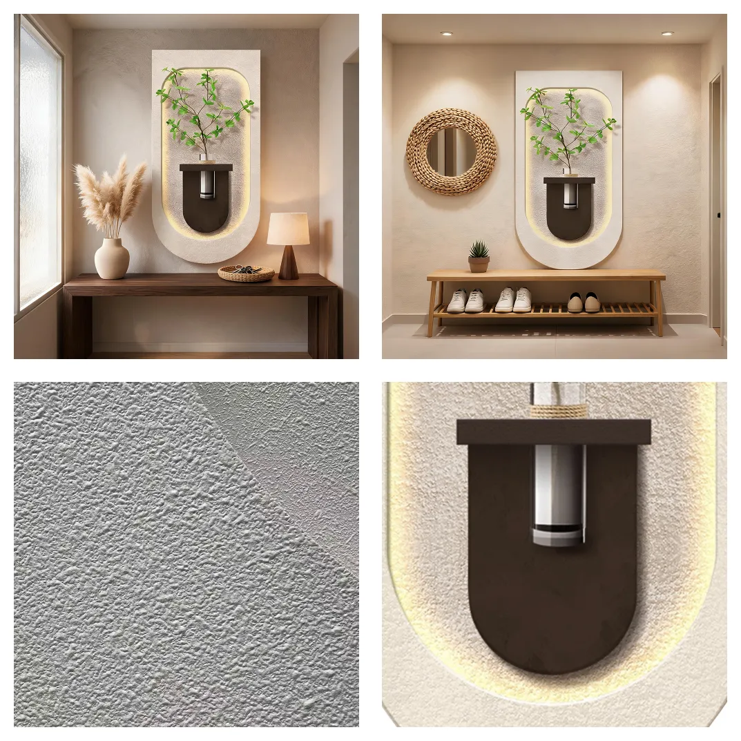#CustomOvalWallDecor #TexturedLitPlantWallHanging #RetailReceptionDesign #HomeDiningRoomDecor #WabiSabi3DWallArt https://www.room127.com/