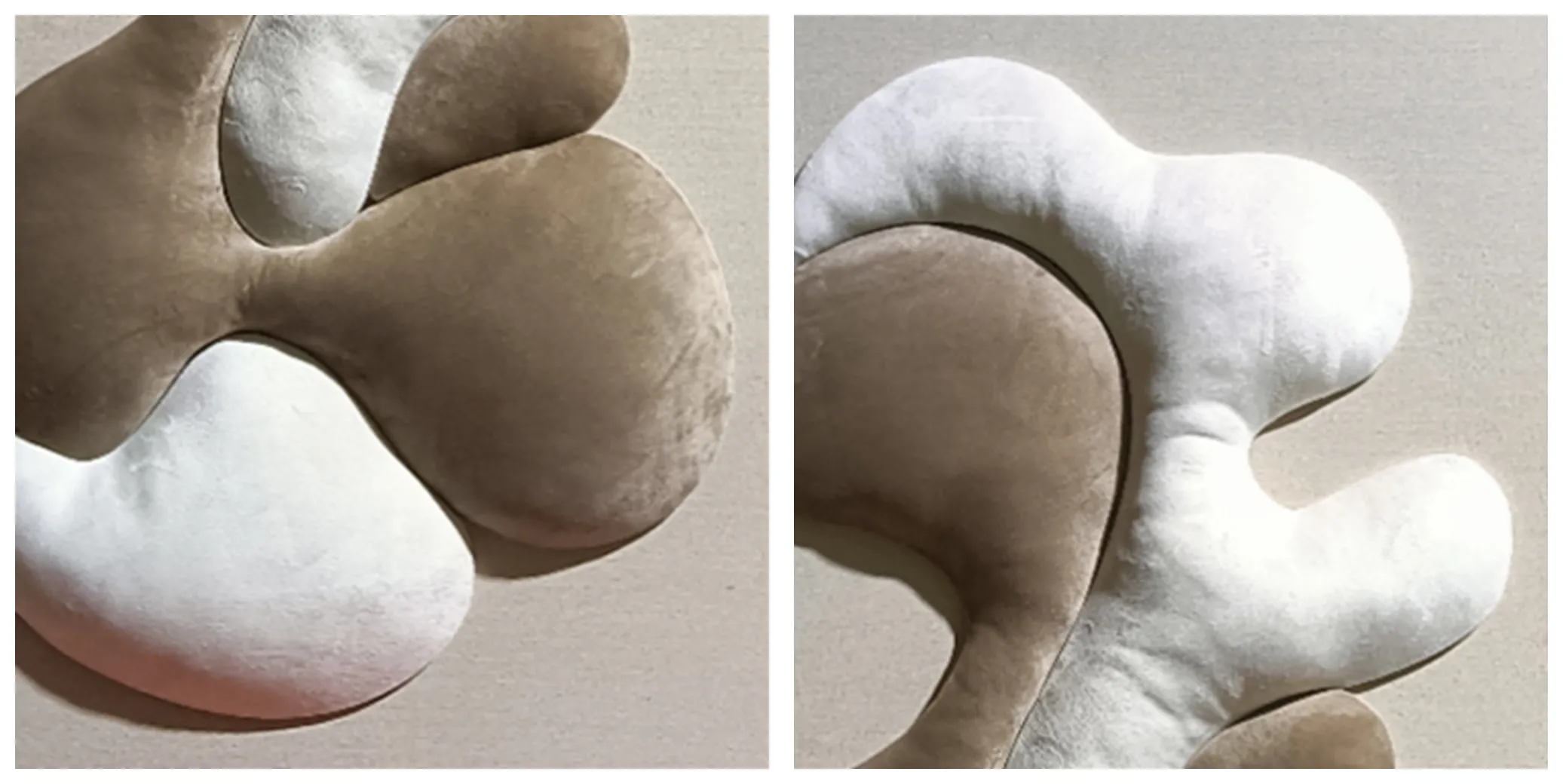 Fabric craft close‑up. Partial view of dark‑brown velvet upholstery. Plush fabric with thick inner filling, natural fabric wrinkles on surface. Not hard carved material, delivering soft textile‑based texture.